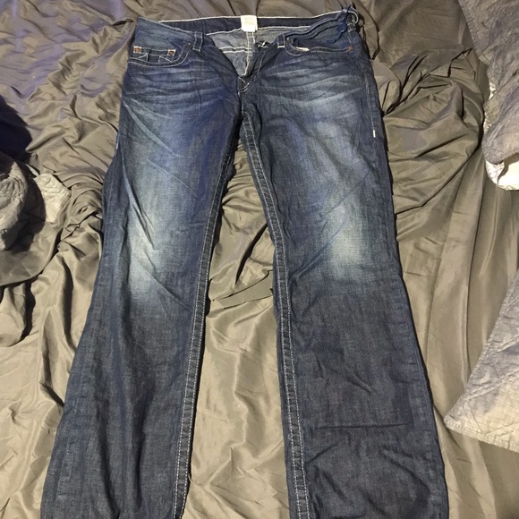 True Religion Jeans True Religion Dark Fade Straight Fit Jeans